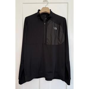 The North Face‎ Essential 1/4 zip Mid Weight Pullover Black XL Men's